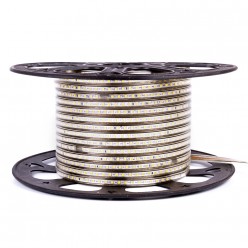 Led лента 220В белая теплая AVT smd2835 120LED/m 4W IP65, 1м