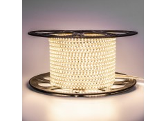 Led лента 220В белая теплая AVT smd2835 120LED/m 4W IP65, 1м