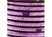 Led лента 220В розовая smd2835 120LED/m 12W IP65, 1м