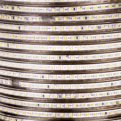 Led лента 220В белая теплая AVT smd2835 120LED/m 4W IP65, 1м