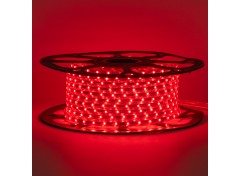 Лед лента 220 В красная smd 2835 48led/м 6Вт/м IP65, 1м