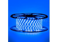 Мигающая led лента 220 В синяя smd 2835 48led/м 6Вт/м IP65, 1м