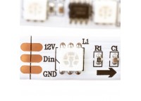 Led лента адресная AVT 12В smd5050 tm1903 60LED/m IP20, 1м