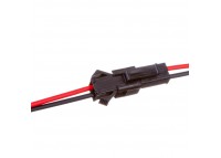 Led коннектор "папа"+"мама" 12 В 2pin черный с зажимом
