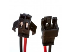 Led коннектор "папа"+"мама" 12 В 2pin черный с зажимом