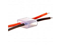 Монтажный комплект для LED неона 12 V 6 mm (2 заглушки + 2 провода)