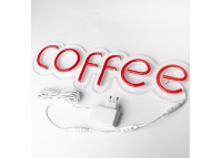 Неоновая вывеска "COFFEE" RED (с контроллером)