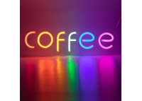 Неоновая вывеска "COFFEE" MONO (с контроллером)