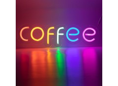 Неоновая вывеска "COFFEE" MONO (с контроллером)