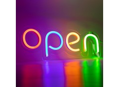 Неоновая вывеска "OPEN" MONO (с контроллером)