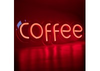Неоновая вывеска "COFFEE" RED (с контроллером)