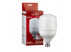 Светодиодная лампа SIVIO Е27 + Е40 Т140 50W 6000K