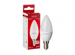 Led лампа Sivio 6Вт C37 теплая белая E14 3000K