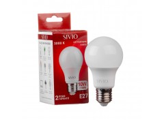 Led лампа Sivio 10Вт А60 теплая белая E27 3000K