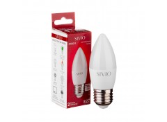 Led лампа Sivio 7Вт C37 нейтральная белая E27 4100K