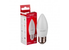 Led лампа Sivio 7Вт C37 теплая белая E27 3000K