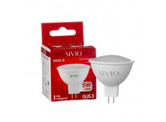 Led лампа Sivio 5Вт MR16 теплая белая GU5.3 3000K