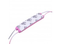 Модуль светодиодный розовый 12в smd5730 3LED 1.5Вт герметичный