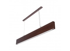 Підвісний лінійний світильник з натурального дерева коричневий AVATON #1502/1 FOREST-36W 4000K 120см (бук)