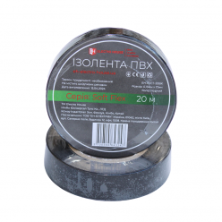 Изолента ПВХ Soft Flex 20 м, черный