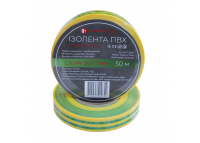 Изолента ПВХ Soft Flex 50 м, желто-зеленый
