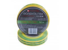 Изолента ПВХ Soft Flex 50 м, желто-зеленый