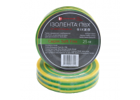 Изолента ПВХ Soft Flex 25 м, желто-зеленый