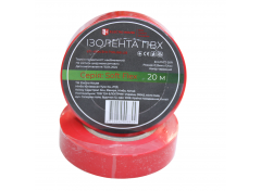 Изолента ПВХ Soft Flex 20 м, красный