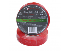 Изолента ПВХ Soft Flex 25 м, красный