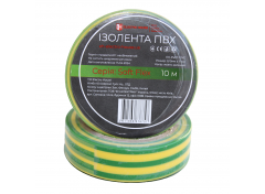 Изолента ПВХ Soft Flex 10 м, желто-зеленый