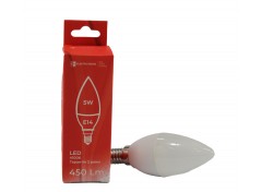 LED  лампа С37 5Вт E14 4100К  450 Лм 165-265 В