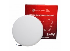 LED панель универсальная круглая Ø170 мм 24Вт, нейтральный белый 4000К, 2200 Лм