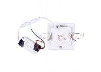 LED панель квадратная 85х85 мм 3Вт, нейтральный белый 4100К, 270 Лм