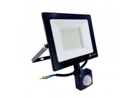 LED прожектор  с датчиком движения 50Вт SMD5730, холодный белый 6500К, 4500 Лм