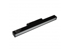 LED светильник трековый магнитный Magnetic Light с рассеивателем 12Вт 3000K 1020 Лм, черный