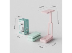 LED светильник настольный раскладной Голубой с аккумулятором