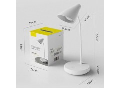 LED светильник настольный  конусный Голубой с аккумулятором