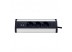 Мебельная розетка кухонная (горизонтальная) 3 x 16А, 2 x USB 2.4А, металл + провод 3 x 1.5 mm² Мебельная розетка кухонная (горизонтальная) 3 x 16А, 2 x USB 2.4А, металл + провод 3 x 1.5 mm²