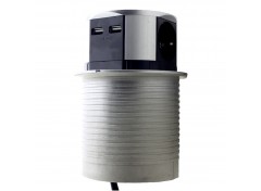 Мебельная розетка 3 x 16А, 2 x USB 2.4А , металл + провод 3 x 1.5 mm²