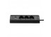 Мебельная розетка кухонная горизонтальная с кабелем 3x16А, USB A+C 3.4А, черный Мебельная розетка кухонная горизонтальная с кабелем 3x16А, USB A+C 3.4А, черный