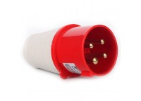 Вилка силовая 4x32 3P+PE, 32 A, 380-415 В, IP44