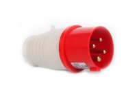 Вилка силовая 4x16 3P+PE, 16А, 380-415 В, IP44
