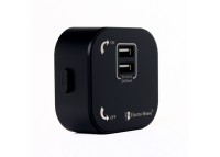 Розетка трековая двойная USB 2.4 А, Unique Elegance Pandora Black