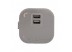 Розетка трековая двойная USB 2.4 А, Unique Elegance Pandora (серебро)