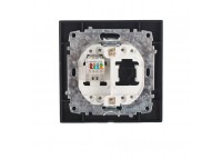 Розетка компьютерная 1x8P8C Графит