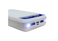 Power Bank 20000 mAh с фонариком type-c белый