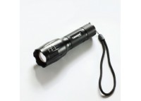 Фонарик с аккумулятором с функцией ZOOM 10Вт, IP54, черный