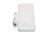 Power Bank 10000 mAh с фонариком type-c белый
