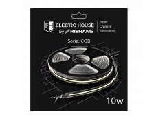 LED лента 10Вт 24В COB 320 диодов, 950 Лм, холодный белый 6500К, серия COB Electro House by Rishang