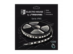 LED лента 14Вт 24В SMD2835 180 диодов, 1050 Лм, зелёный, серия IP65 Electro House by Rishang
